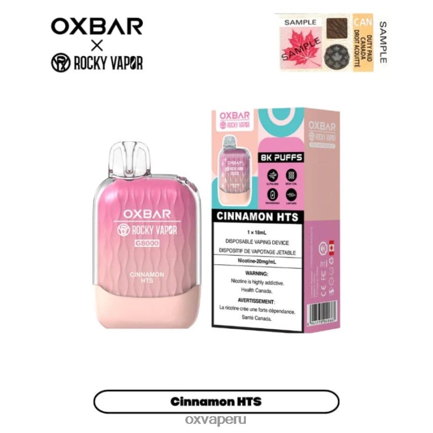 OXVA Perú - canela XR2Z6B12 OXVA OXBAR G8000