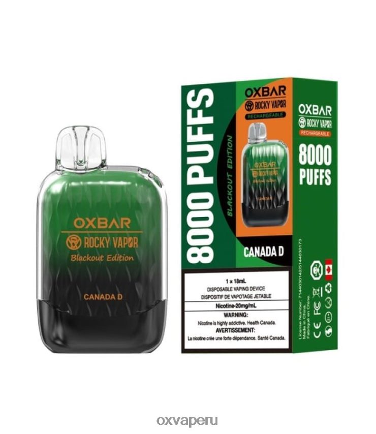 OXVA disposable price - canadá XR2Z6B45 OXVA OXBAR G8000