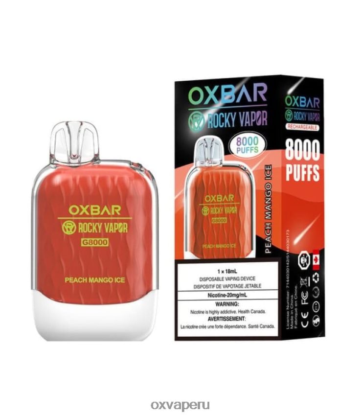OXVA kit - hielo de mango durazno XR2Z6B39 OXVA OXBAR G8000
