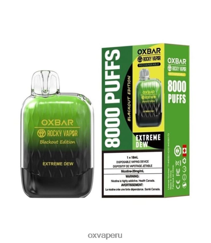 OXVA vape flavors - rocío extremo XR2Z6B43 OXVA OXBAR G8000