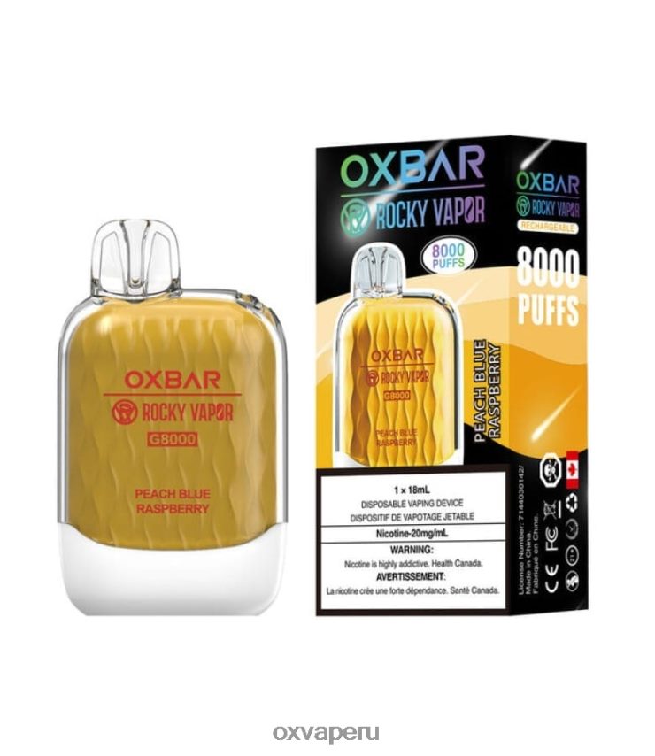 OXVA vape sale - frambuesa azul melocotón XR2Z6B37 OXVA OXBAR G8000