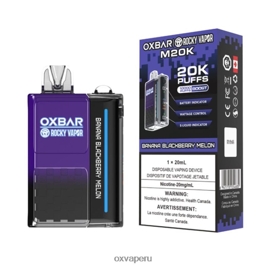 OXVA disposable pod - plátano, mora, melón XR2Z6B1 OXVA OXBAR M20K