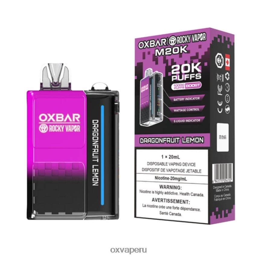 OXVA disposable vape price - limón de fruta del dragón XR2Z6B4 OXVA OXBAR M20K