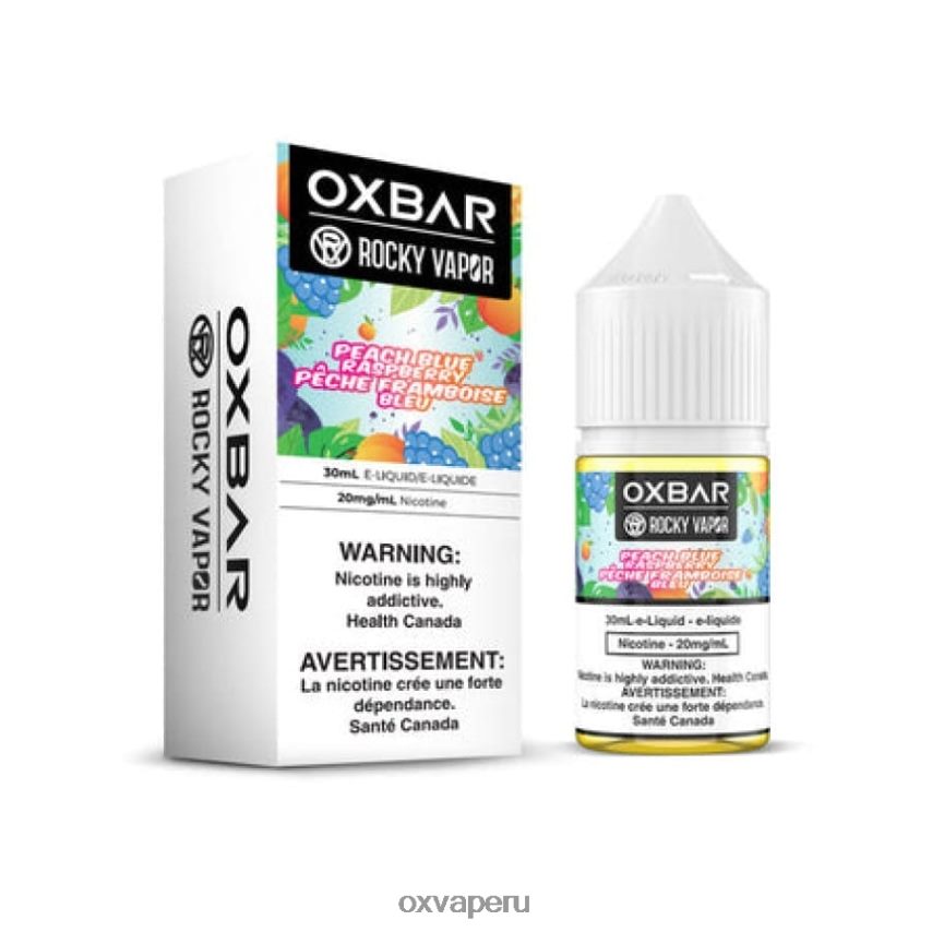 OXVA Perú - frambuesa azul melocotón XR2Z6B62 OXVA OXBAR 30 ml de sal nic