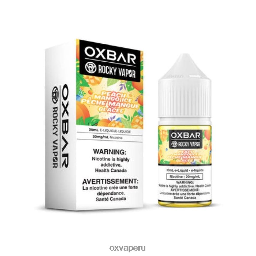 OXVA review - hielo de mango durazno XR2Z6B58 OXVA OXBAR 30 ml de sal nic
