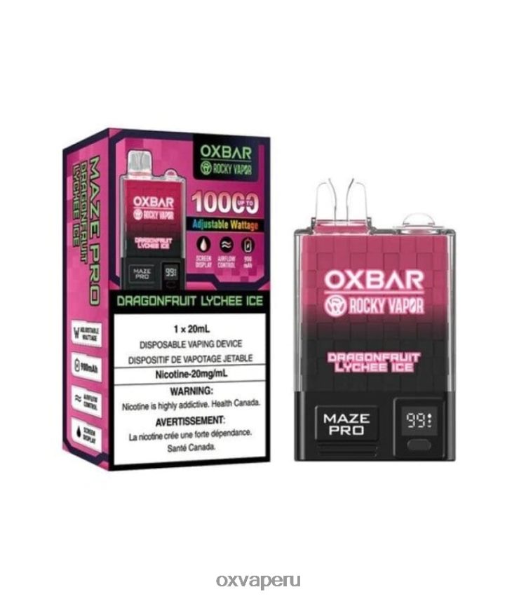 OXVA disposable price - hielo de lichi de fruta del dragón XR2Z6B25 OXVA OXBAR MAZE PRO 10000
