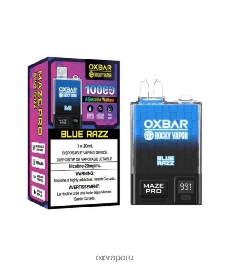 OXVA shop - Razz azul XR2Z6B26 OXVA OXBAR MAZE PRO 10000