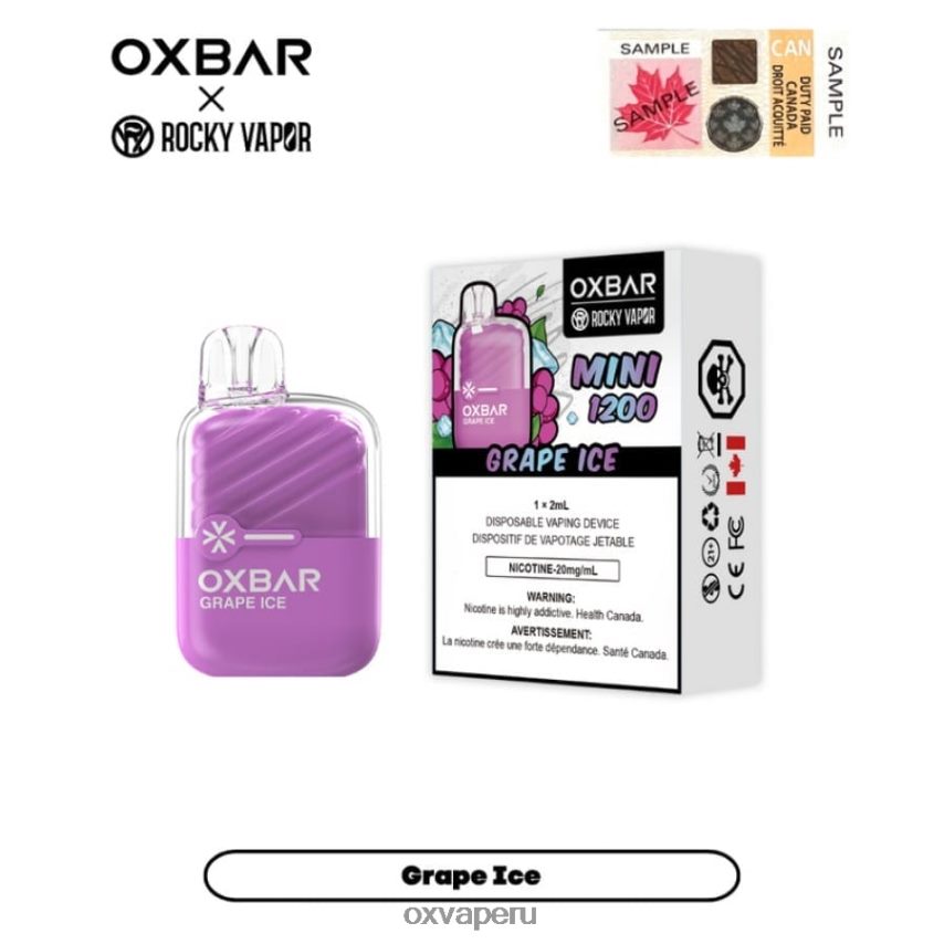 OXVA Perú - hielo de uva XR2Z6B22 OXVA OXBAR MINI 1200
