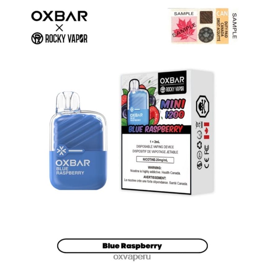 OXVA disposable vape price - frambuesa azul XR2Z6B24 OXVA OXBAR MINI 1200