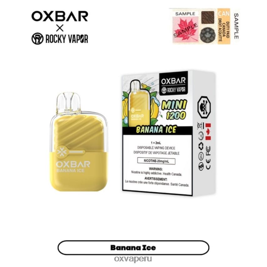 OXVA vape flavors - hielo de plátano XR2Z6B23 OXVA OXBAR MINI 1200