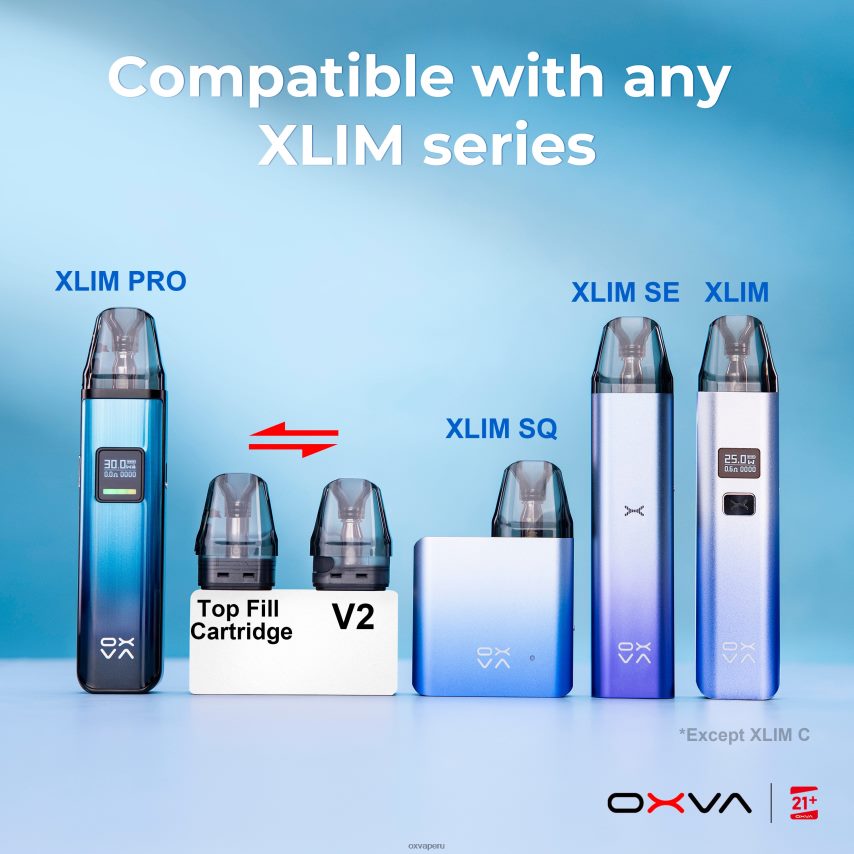 OXVA vape flavors - gris XR2Z6B83 OXVA XLIM V3 llenado superior del cartucho
